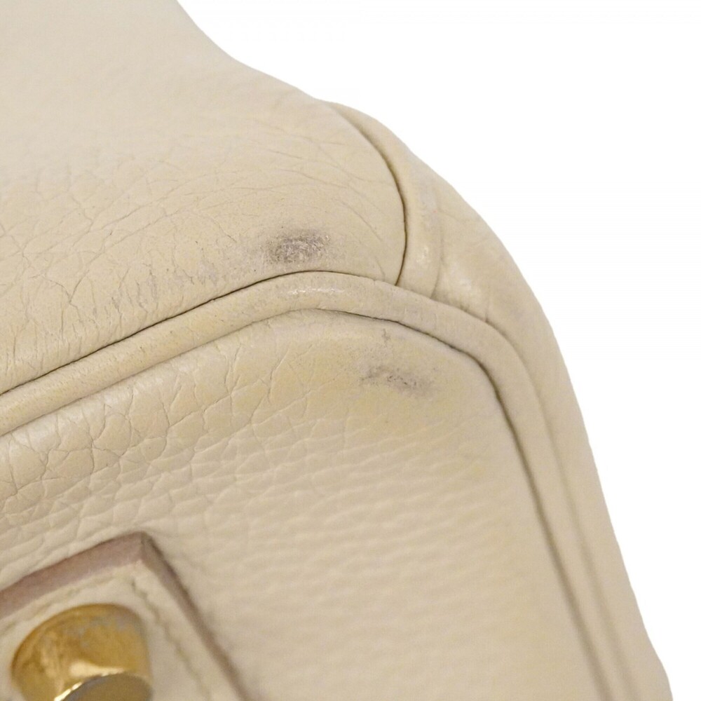 Hermes Birkin 35 handbag, Taurillon Clemence leather, Craie, A stamp, ladies'. - Picture 6 of 13